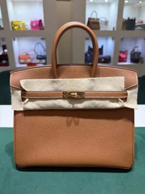 Hermès Birkin 25 retourne veau togo colore GOLD ( cuoio caramello ) stampa G NUOVA 2026