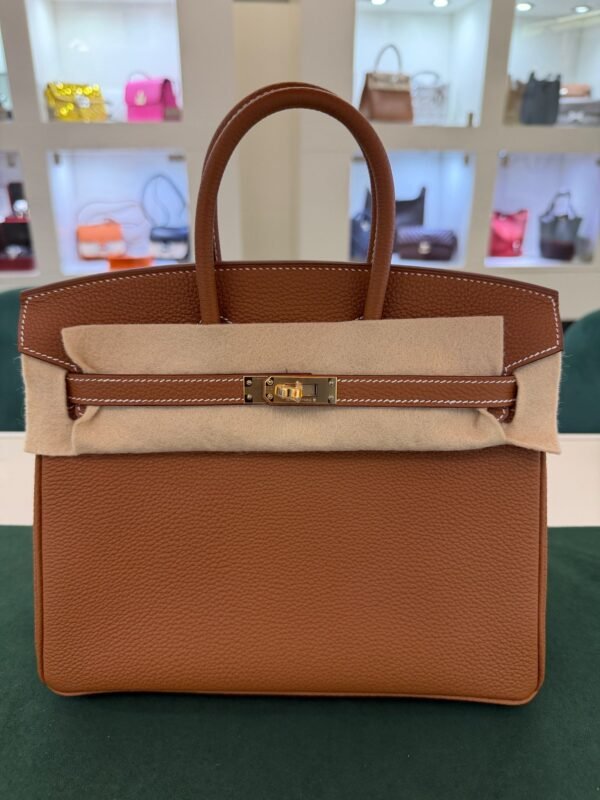 WhatsApp Image 2026-06-17 at 12.22.53 Hermès Birkin 25 retourne veau togo colore GOLD ( cuoio caramello ) stampa G NUOVA 2026