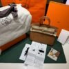 WhatsApp Image 2026-06-17 at 12.23.04 Hermès Birkin 25 retourne veau togo colore GOLD ( cuoio caramello ) stampa G NUOVA 2026