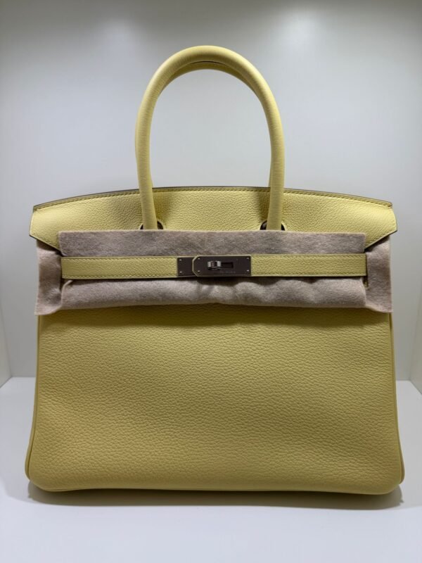 Hermès Birkin 30 retourne veau togo colore Jaune pouss ( giallo pastello ) stampa K NUOVA 2026