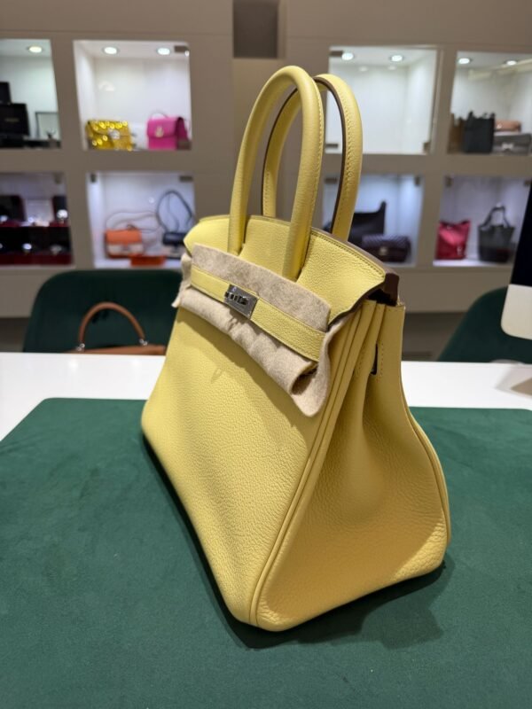 Hermès Birkin 30 retourne veau togo colore Jaune pouss ( giallo pastello ) stampa K NUOVA 2026