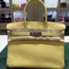 Hermès Birkin 30 retourne veau togo colore Jaune pouss ( giallo pastello ) stampa K NUOVA 2026