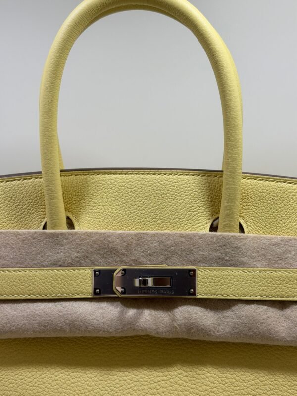Hermès Birkin 30 retourne veau togo colore Jaune pouss ( giallo pastello ) stampa K NUOVA 2026
