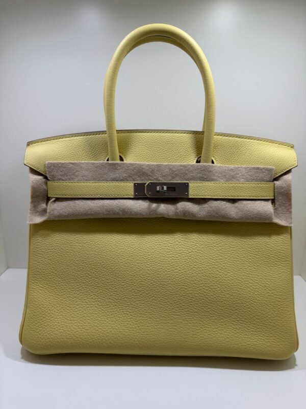 Hermès Birkin 30 retourne veau togo colore Jaune pouss ( giallo pastello ) stampa K NUOVA 2026