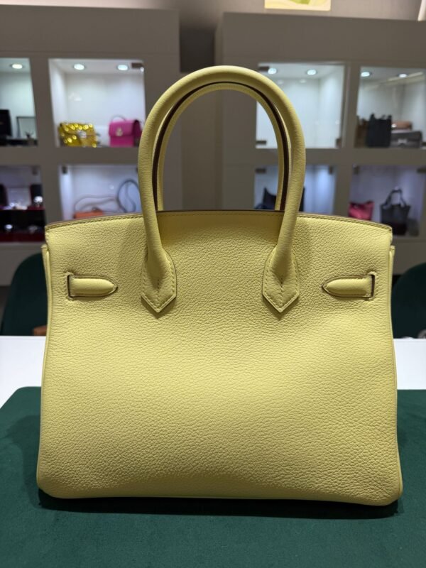 Hermès Birkin 30 retourne veau togo colore Jaune pouss ( giallo pastello ) stampa K NUOVA 2026