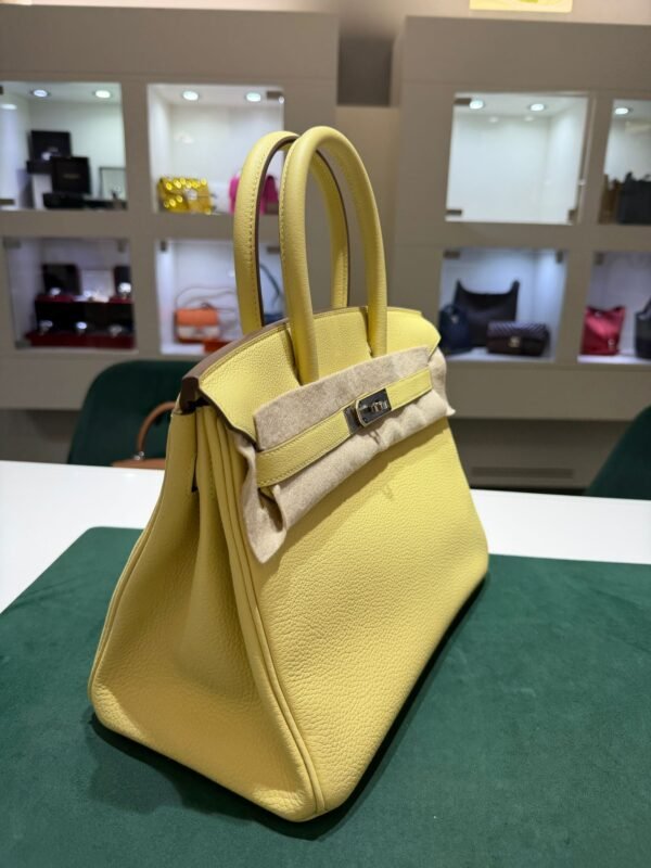 Hermès Birkin 30 retourne veau togo colore Jaune pouss ( giallo pastello ) stampa K NUOVA 2026