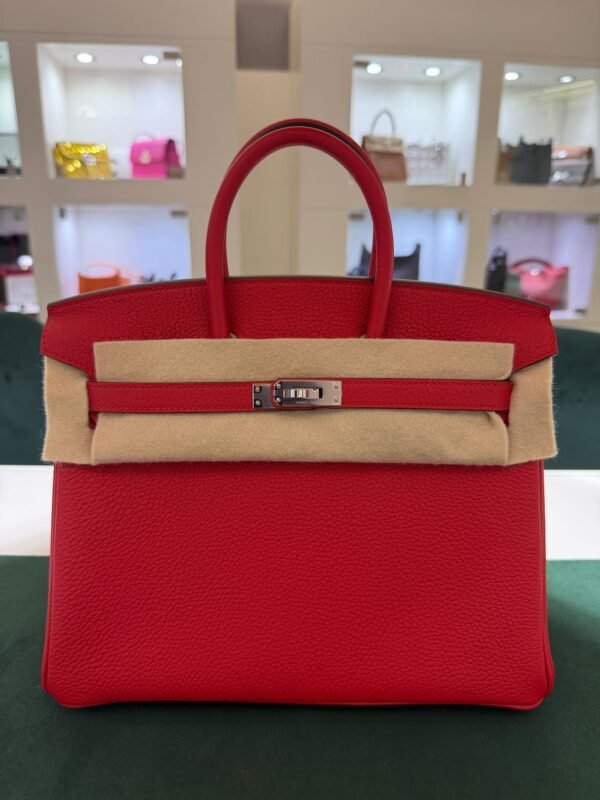 Hermès Birkin 25 retourne veau togo colore Rouge radie ( rosso piccione ) stampa K NUOVA 2026