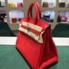 Hermès Birkin 25 retourne veau togo colore Rouge radie ( rosso piccione ) stampa K NUOVA 2026