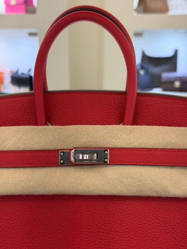 Hermès Birkin 25 retourne veau togo colore Rouge radie ( rosso piccione ) stampa K NUOVA 2026