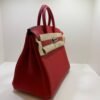 Hermès Birkin 25 retourne veau togo colore Rouge radie ( rosso piccione ) stampa K NUOVA 2026