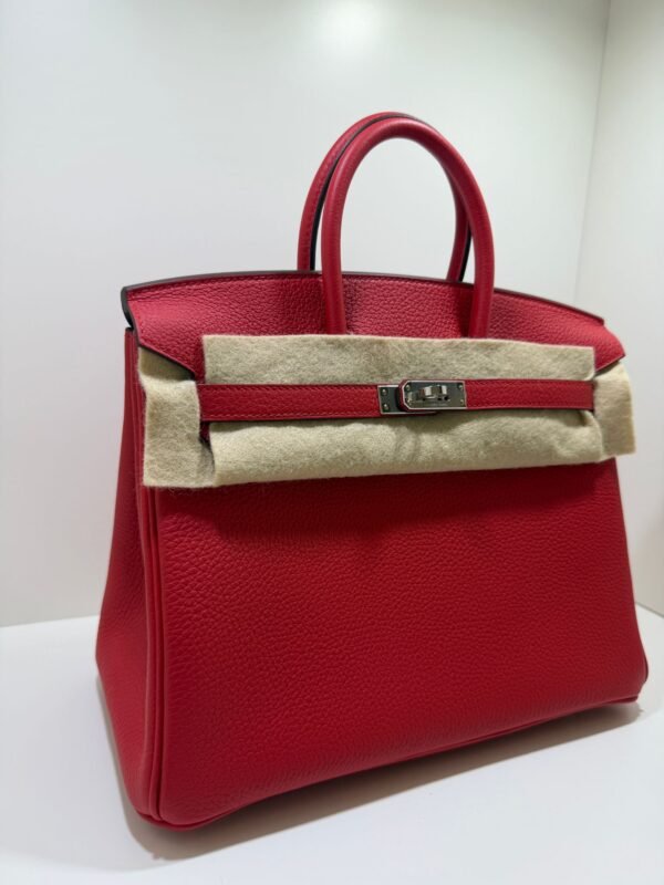 Hermès Birkin 25 retourne veau togo colore Rouge radie ( rosso piccione ) stampa K NUOVA 2026