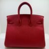Hermès Birkin 25 retourne veau togo colore Rouge radie ( rosso piccione ) stampa K NUOVA 2026
