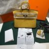 Hermès Birkin 25 retourne veau togo colore paille( giallo ) stampa G NUOVA 2026 Giugno hardware palladio full set con scontrino ufficiale Hermès