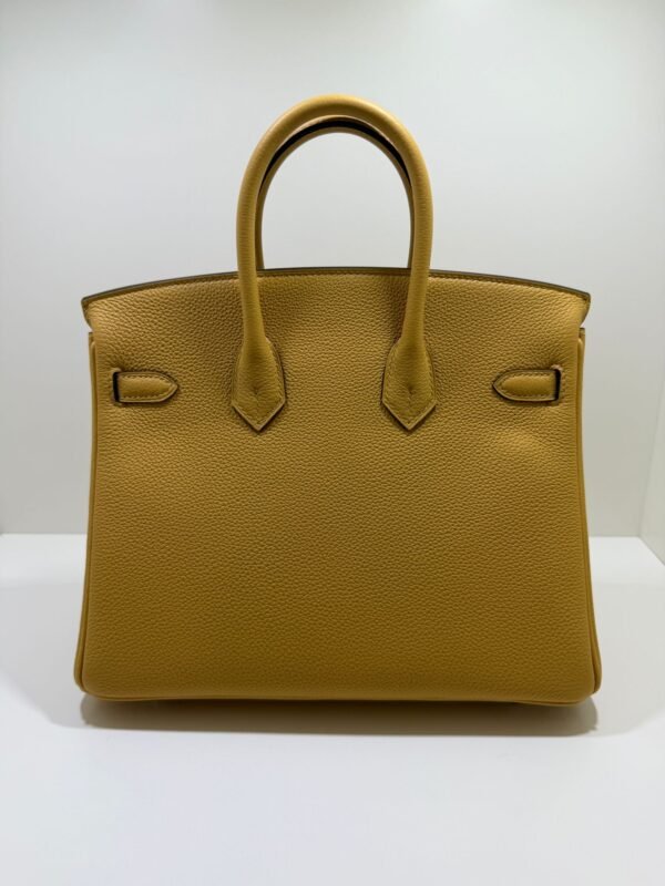 Hermès Birkin 25 retourne veau togo colore paille( giallo ) stampa G NUOVA 2026 Giugno hardware palladio full set con scontrino ufficiale Hermès