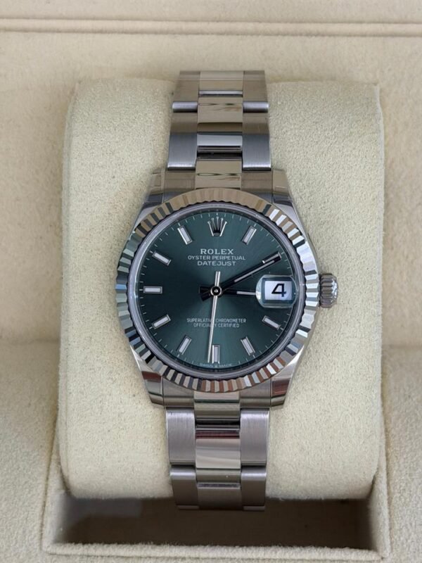 Rolex Datejust 31 NUOVO 2026 Italia oyster green verde menta full set con documenti