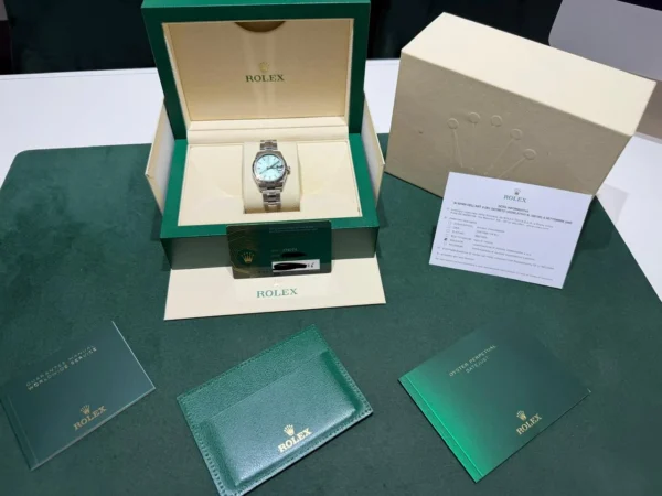 Rolex Datejust 31 NUOVO 2026 Italia oyster green verde menta full set con documenti