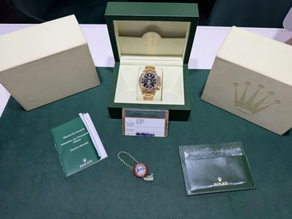Rolex Daytona oro giallo 18kt del 2009 Italia card RRR full set top condition con documenti