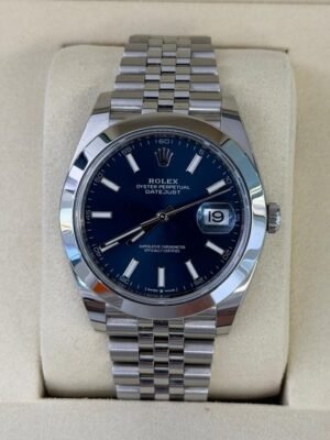 IMG_3410 Rolex Datejust 41 41mm 2026 Italia Jubilee quadrante blu full set con documenti e scatola