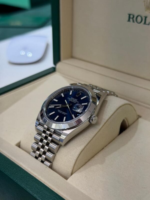 Rolex Datejust 41 41mm 2026 Italia Jubilee quadrante blu full set con documenti e scatola