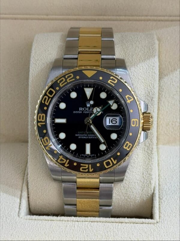 Rolex GMT-Master II ceramica acciaio oro del 2008 Italia full set top condition con documenti