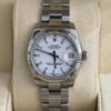Rolex Datejust 31 31mm bianco white del 2018 full set top condition con documenti e scatola