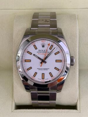 Rolex Milgauss quadrante bianco NUOVO del 2009 Italia full stickers full pellicole full set