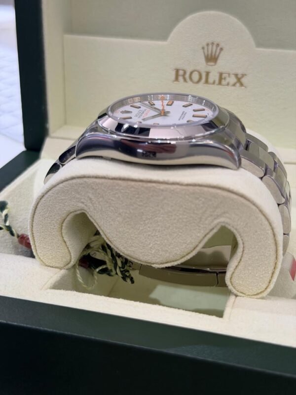 IMG_4255 Rolex Milgauss quadrante bianco NUOVO del 2009 Italia full stickers full pellicole full set