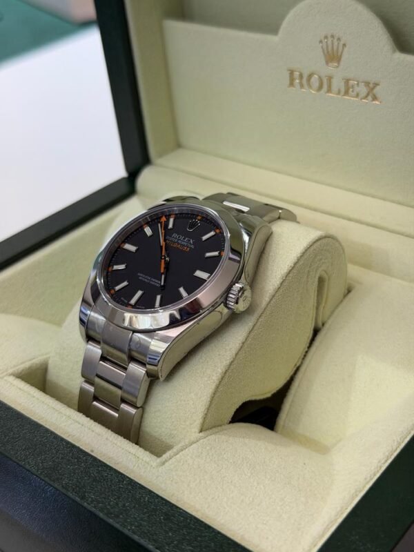 Rolex Milgauss quadrante nero NUOVO del 2008 Italia full stickers full pellicole full set