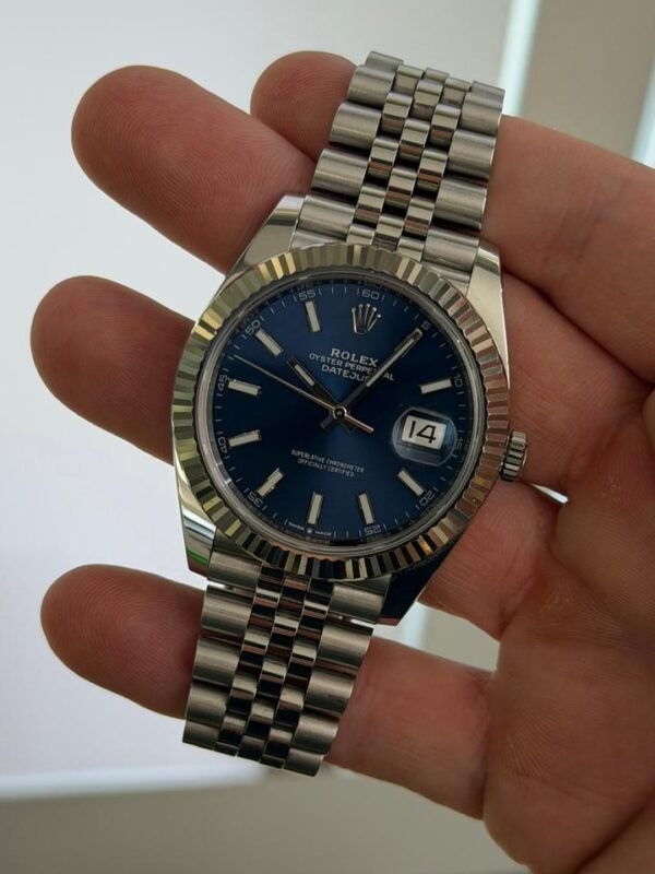 Rolex Datejust 41 Blu del 2019 Jubilee full set top condition con documenti e scatola Rolex