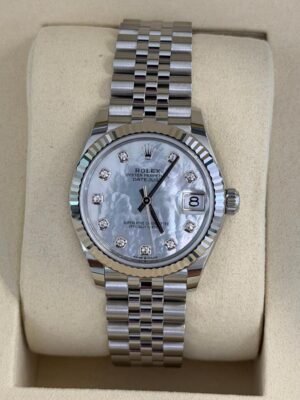 IMG_6115 Rolex Datejust 36 NUOVO Jubilee 2026 quadrante Dark grey con diamanti ore 6 e 9 full set (Copia)