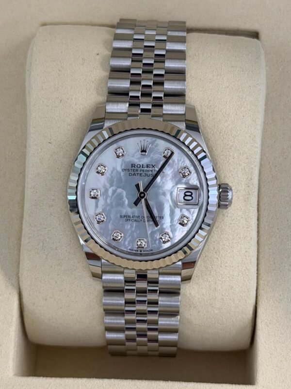 IMG_6115 Rolex Datejust 36 NUOVO Jubilee 2026 quadrante Dark grey con diamanti ore 6 e 9 full set (Copia)