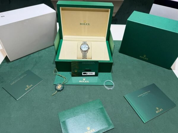 IMG_6116 Rolex Datejust 36 NUOVO Jubilee 2026 quadrante Dark grey con diamanti ore 6 e 9 full set (Copia)