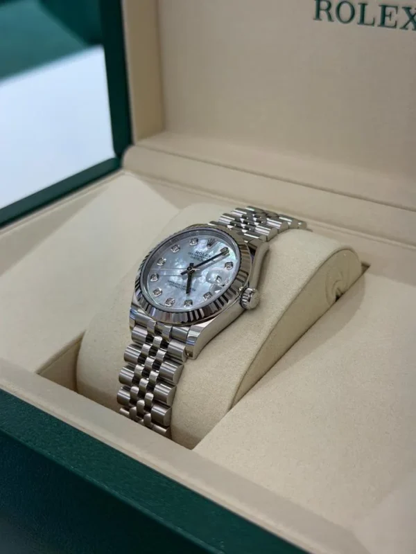 IMG_6117 Rolex Datejust 36 NUOVO Jubilee 2026 quadrante Dark grey con diamanti ore 6 e 9 full set (Copia)