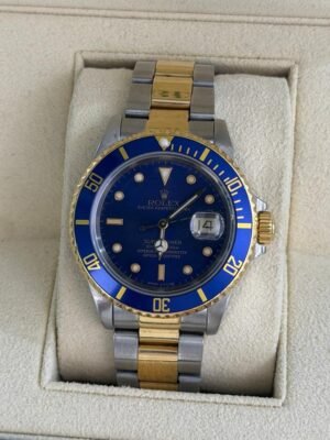 IMG_6140 Rolex Submariner Date blu del 1989 acciaio oro full set top condition con documenti e scatola