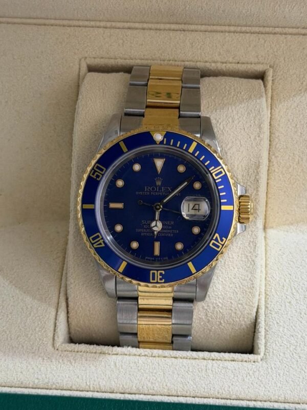 IMG_6142 Rolex Submariner Date blu del 1989 acciaio oro full set top condition con documenti e scatola