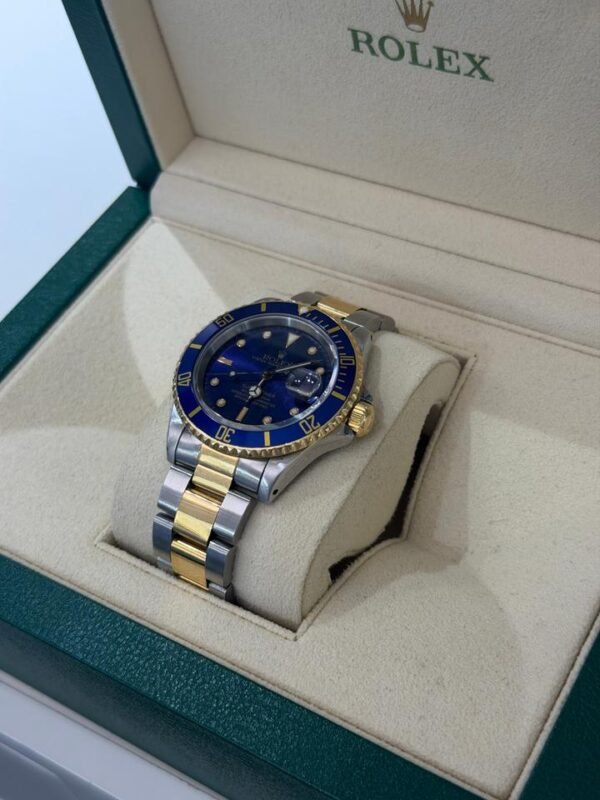 IMG_6145 Rolex Submariner Date blu del 1989 acciaio oro full set top condition con documenti e scatola