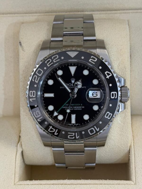 IMG_6152 Rolex GMT-Master II ceramica nero del 2013 excellent condition full set con documenti e scatola