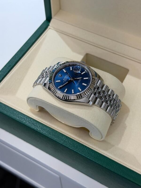 IMG_6177 Rolex Datejust 41 41mm Blu index NUOVO 2026 Italia jubilee full set con documenti e scatola