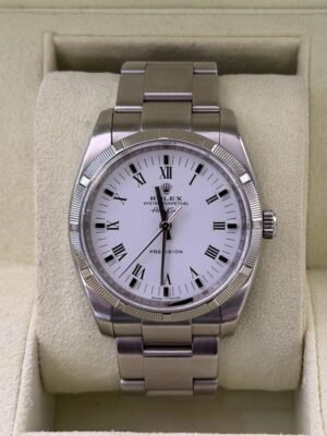 IMG_6185 Rolex Air King 34mm quadrante bianco del 2005 top condition con scatola rolex e documento nostro