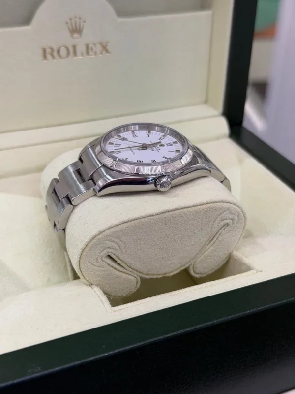 IMG_6188 Rolex Air King 34mm quadrante bianco del 2005 top condition con scatola rolex e documento nostro