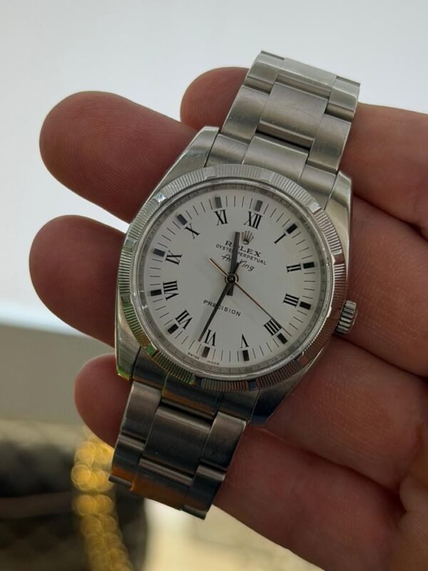 IMG_6191 Rolex Air King 34mm quadrante bianco del 2005 top condition con scatola rolex e documento nostro