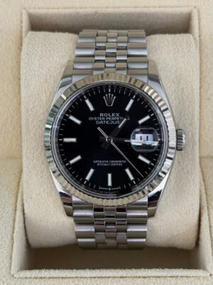 Rolex Datejust 36mm nero del 2022 Italia full set top condition con documenti e scatola