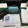 Chanel Classic Flap Mini 17 – Lambskin Bleu Clair carta da zucchero – Hardware Argento