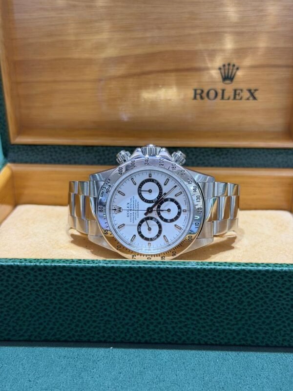 IMG_0004 Rolex Daytona Zenith bianco white del 1995 top condition con perizia e scatola Rolex