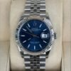 Rolex Datejust 36 mm Blu del 2021 full set top condition con documenti e scatola Rolex
