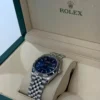 Rolex Datejust 36 mm Blu del 2021 full set top condition con documenti e scatola Rolex