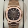 Patek Philippe Nautilus rose gold del 2021 chocolate bown full set excellent condition con documenti