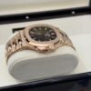 Patek Philippe Nautilus rose gold del 2021 chocolate bown full set excellent condition con documenti