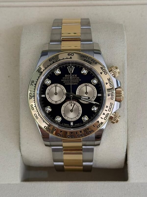 IMG_1018 Rolex Daytona quadrante in diamanti acciaio oro del 2023 Italia FULL set top condition