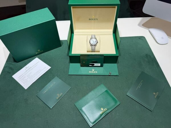 IMG_1034 Rolex Datejust 31 NUOVO 2026 jubilee quadrante mother of pearl diamond MOP dial full set